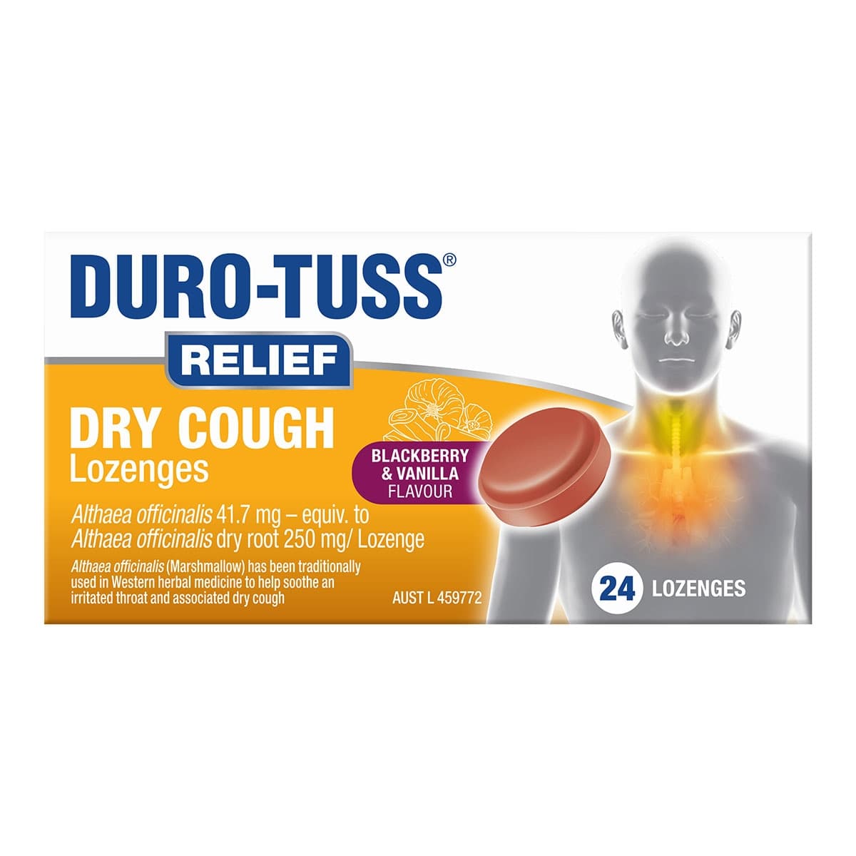 Durotuss Relief Dry Cough Lozenges 24 Pack