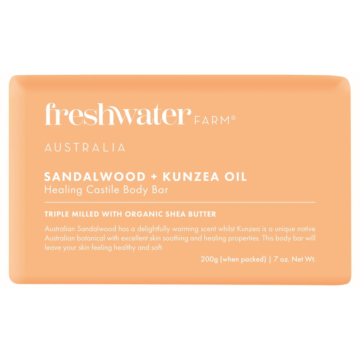 Freshwater Farm Kunzea Sandalwood Oil Body Bar 200g
