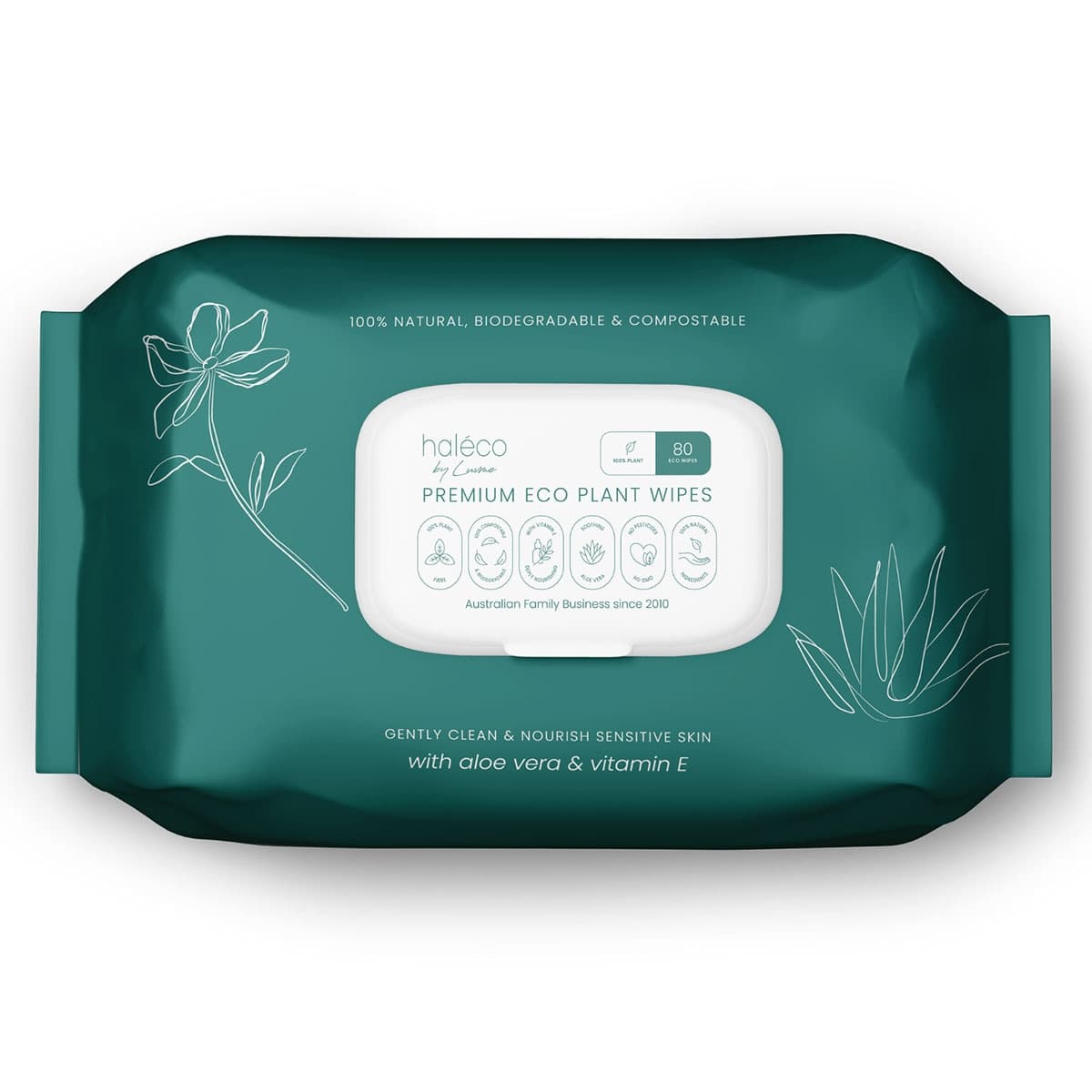 Eco Plant Wipes 80 Pack