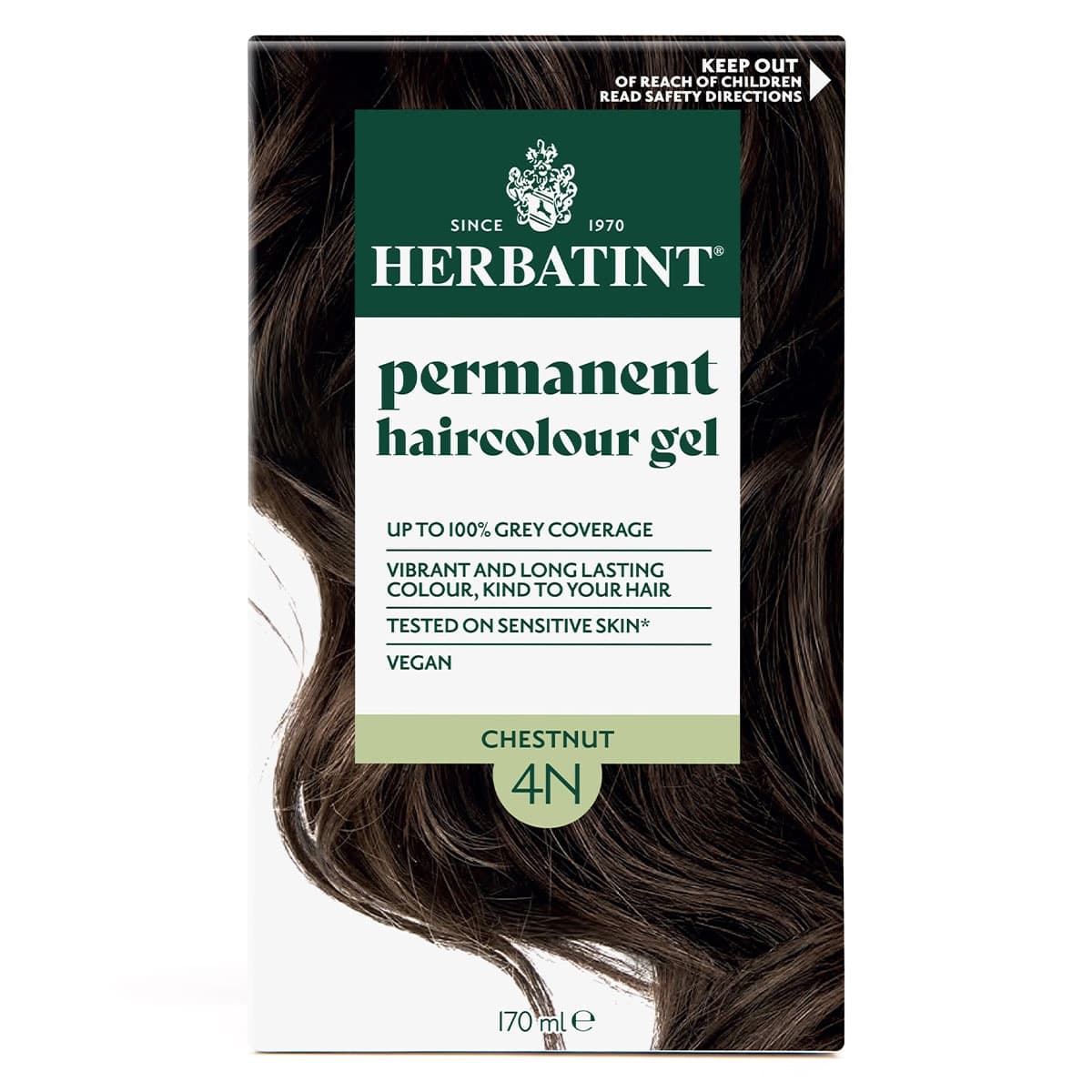 Herbatint Permanent Hair Colour Gel 4N Chestnut 170ml