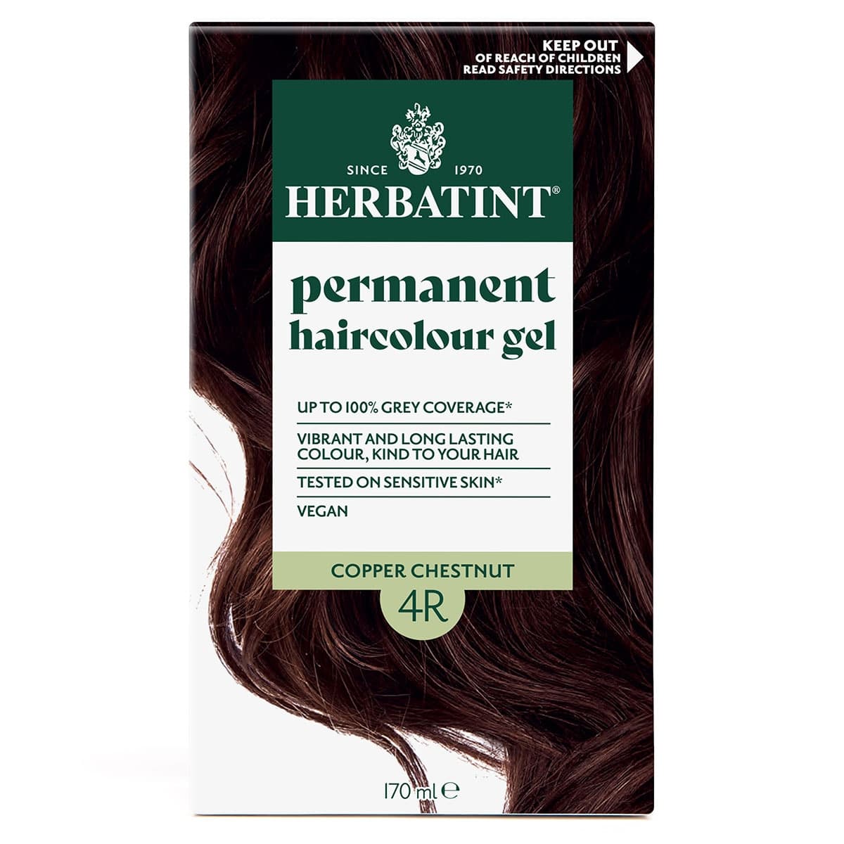 Herbatint Permanent Hair Colour Gel 4R Copper Chestnut 170ml