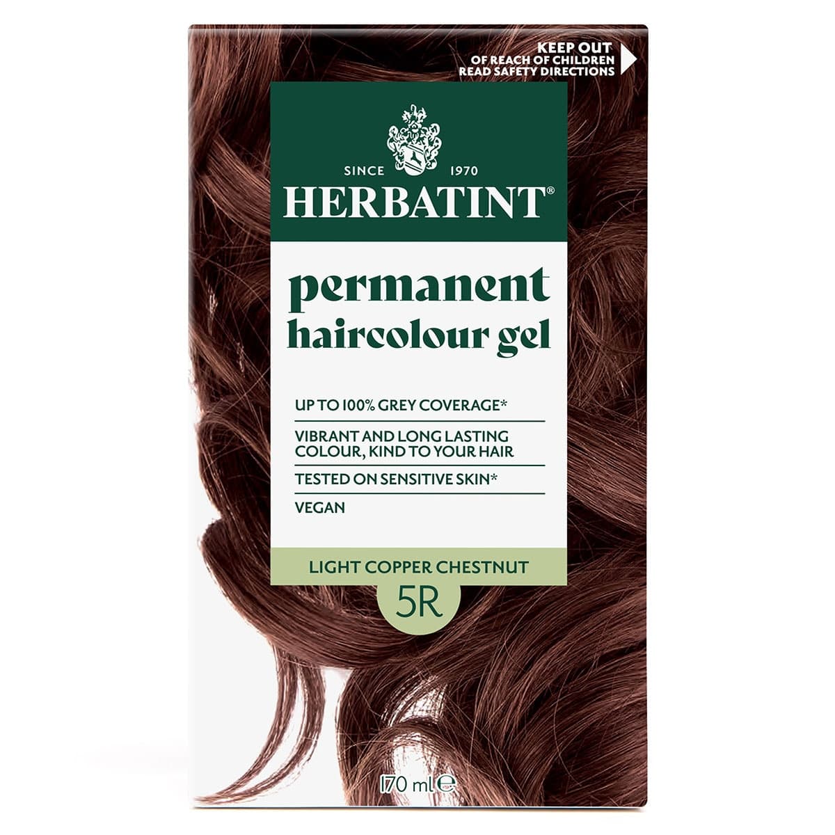 Herbatint Permanent Hair Colour Gel 5R Light Copper Chestnut 170ml