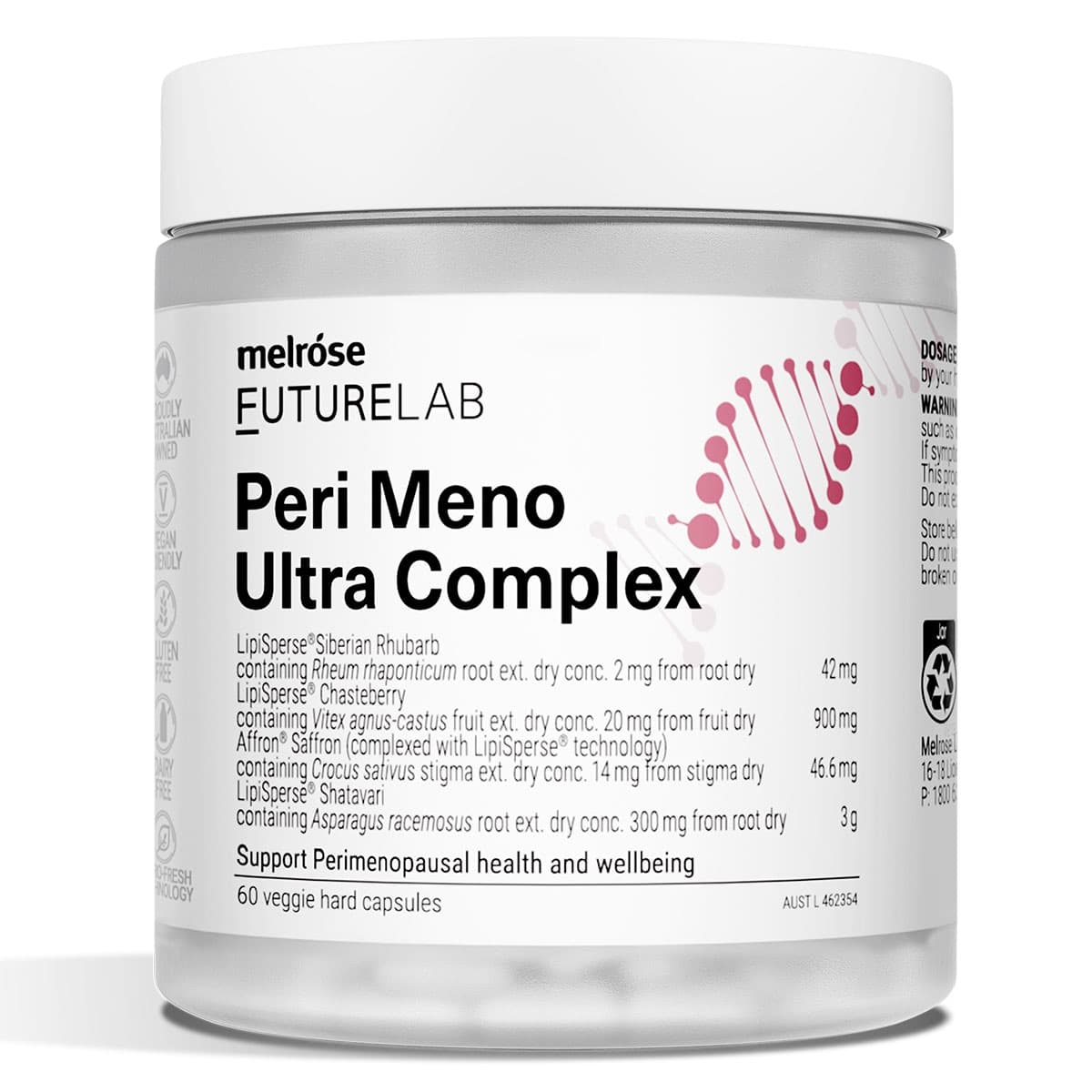 Melrose FutureLab Peri Meno Ultra Complex 60 Capsules