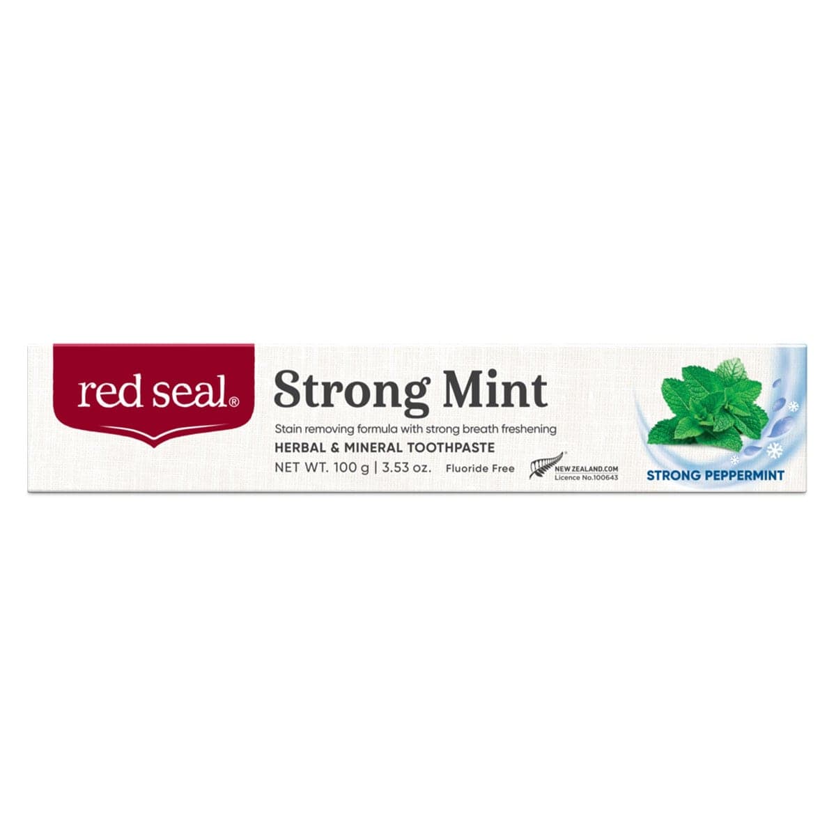 Red Seal Herbal & Mineral Strong Mint Toothpaste 100g