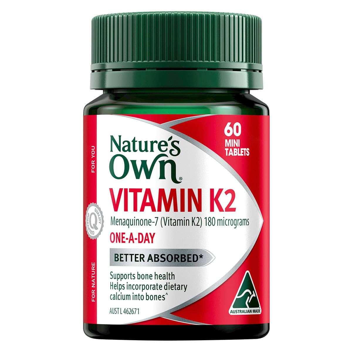 Nature's Own Vitamin K2 180mg - 60 Tablets