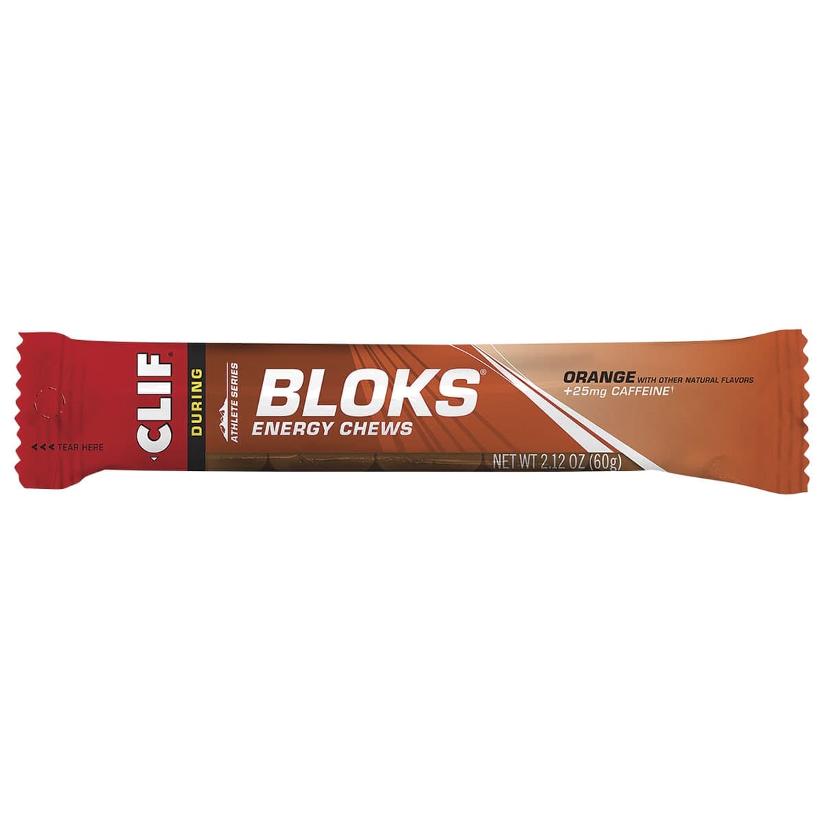 Clif Bloks Energy Chews Orange + 25mg Caffeine 60g