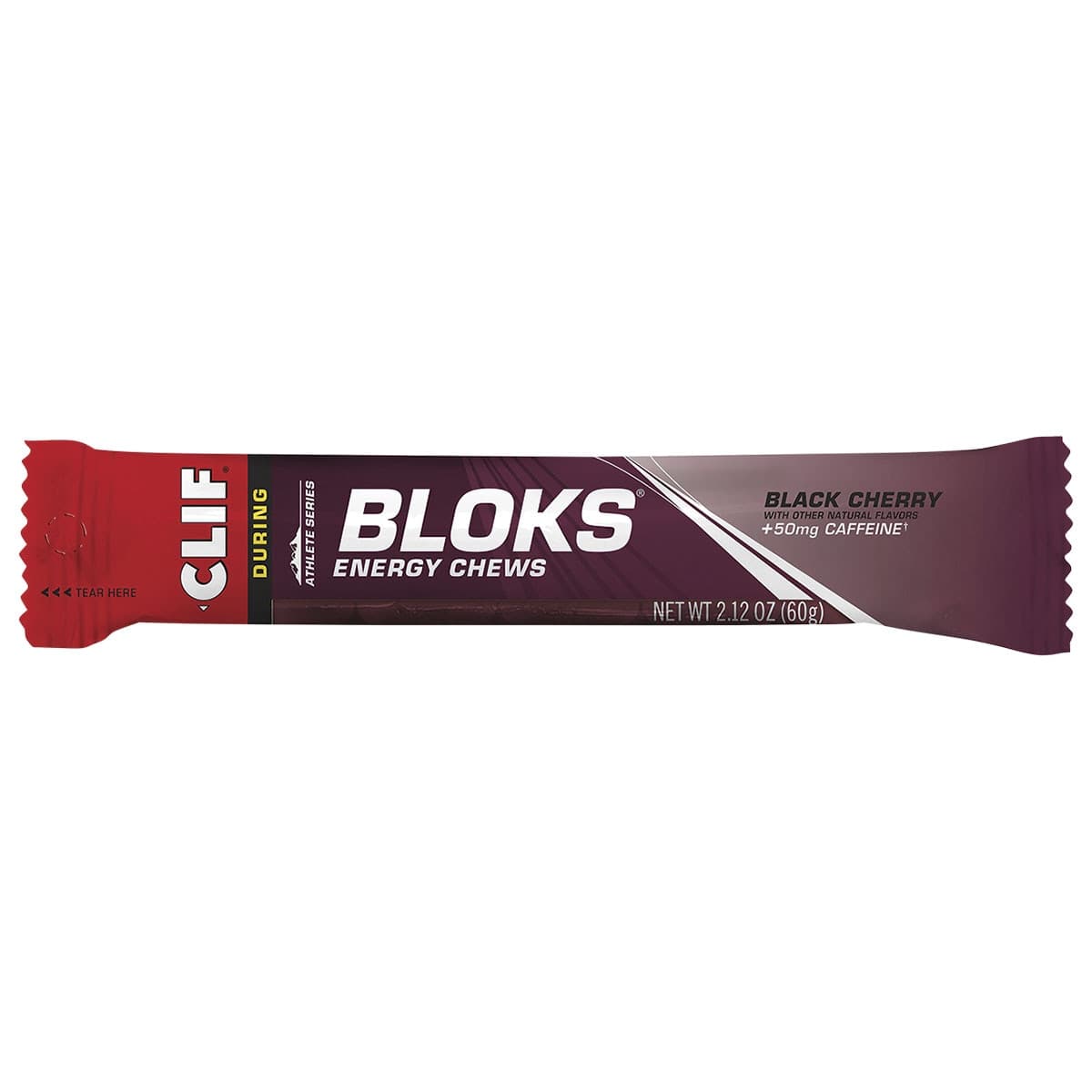Clif Bloks Energy Chews Black Cherry + 50mg Caffeine 60g