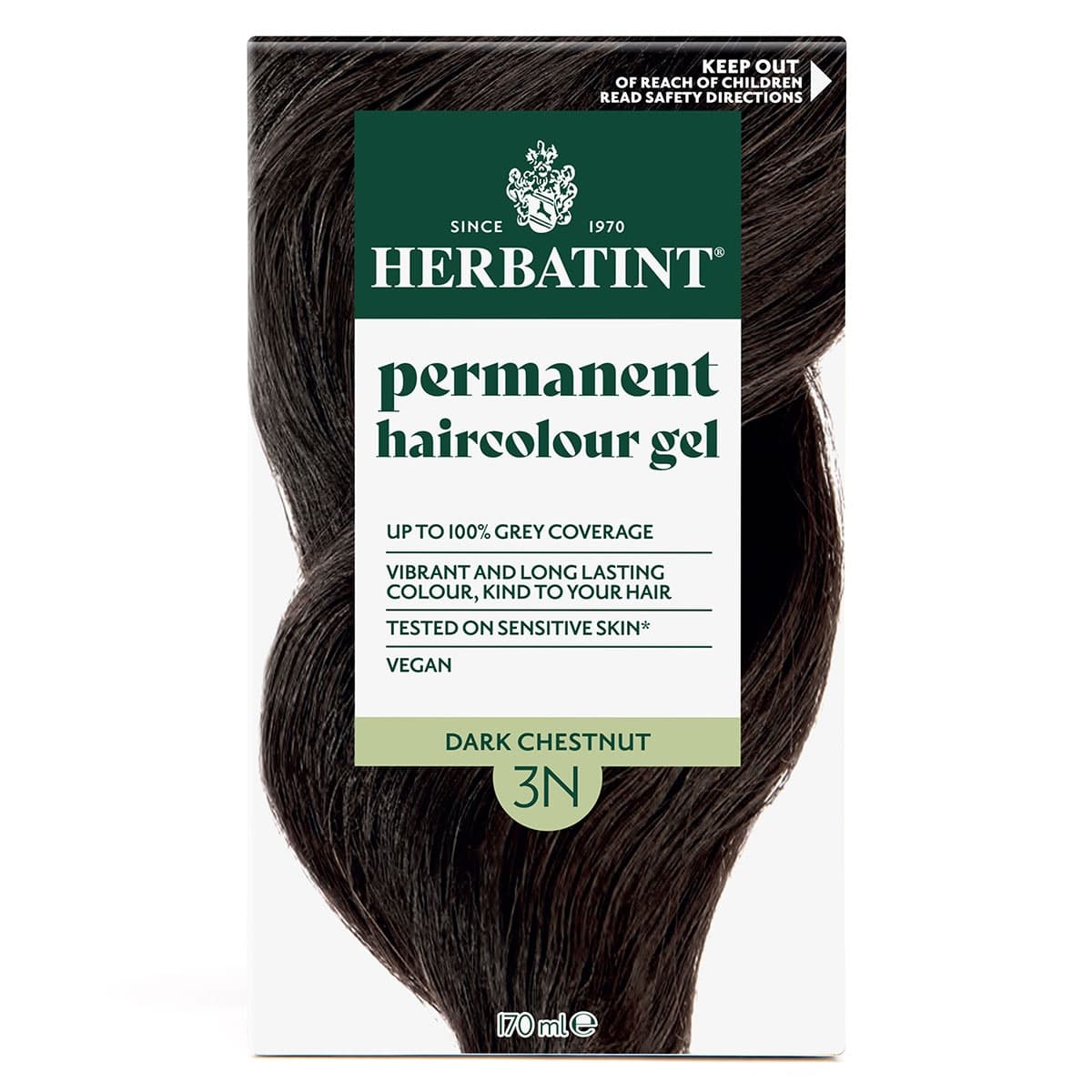 Herbatint Permanent Hair Colour Gel 3N Dark Chestnut 170ml