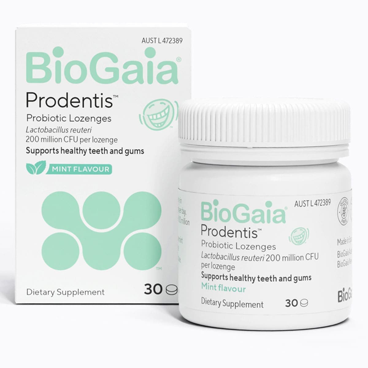 BioGaia Prodentis Probiotic Lozenges Mint 30 Pack