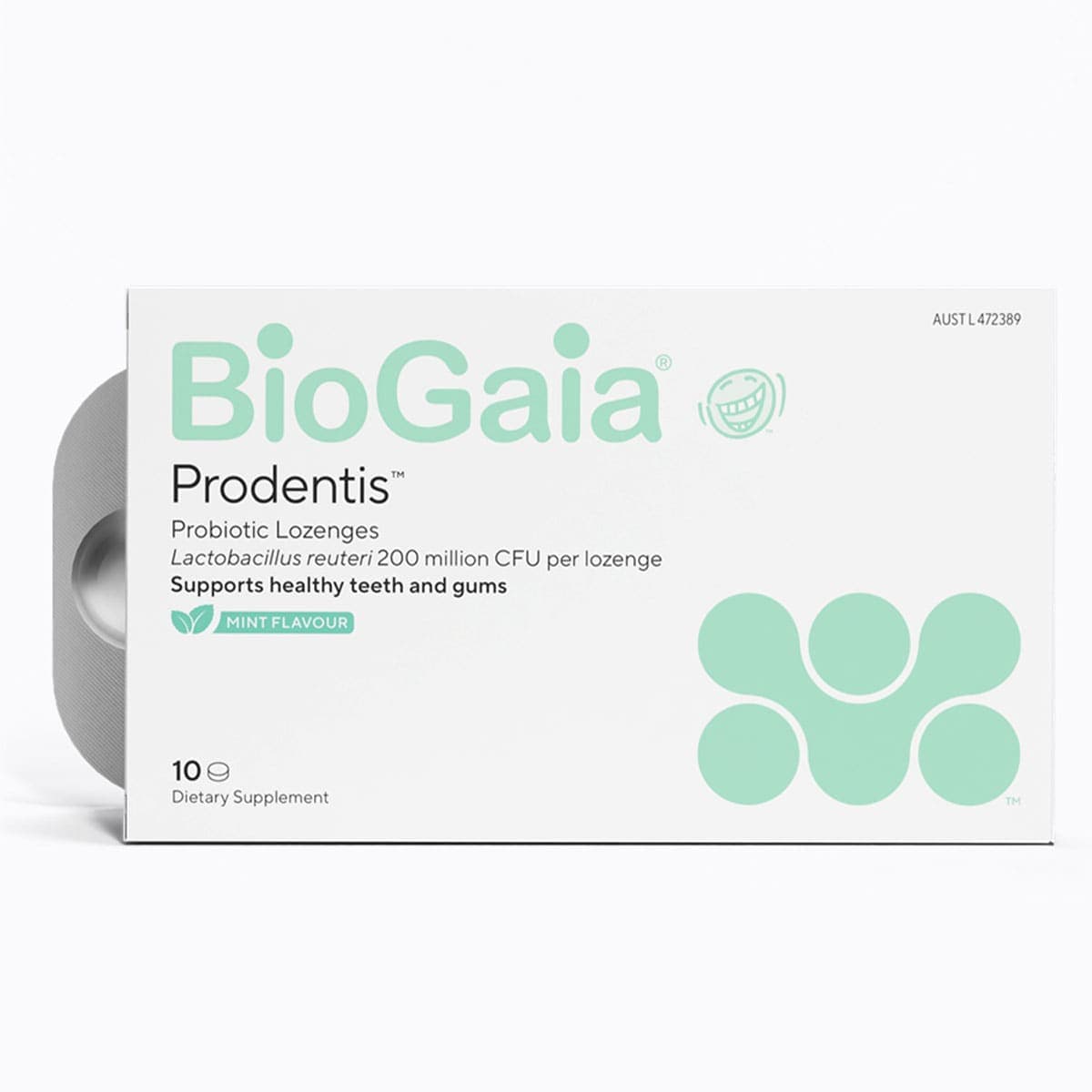 BioGaia Prodentis Probiotic Lozenges Mint 10 Pack
