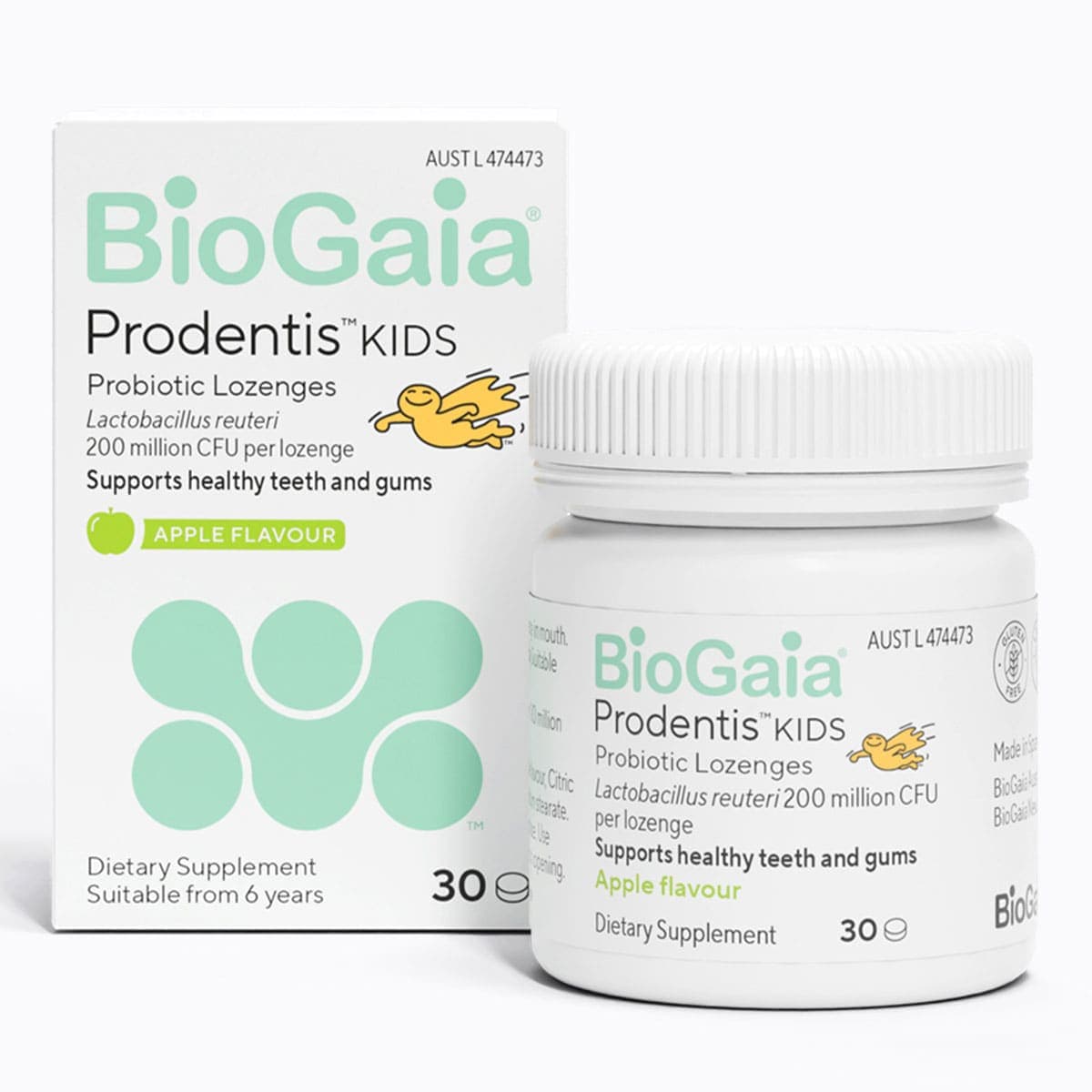 BioGaia Prodentis Kids Probiotic Lozenges Apple 30 Pack