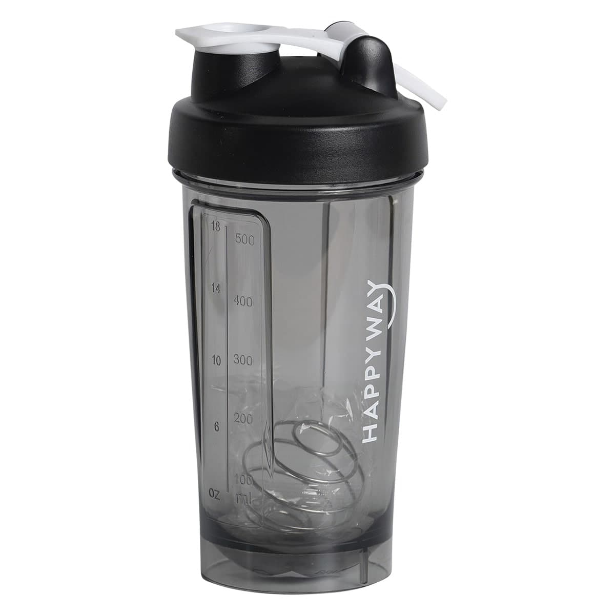 Happy Way Protein Shaker Black 500ml