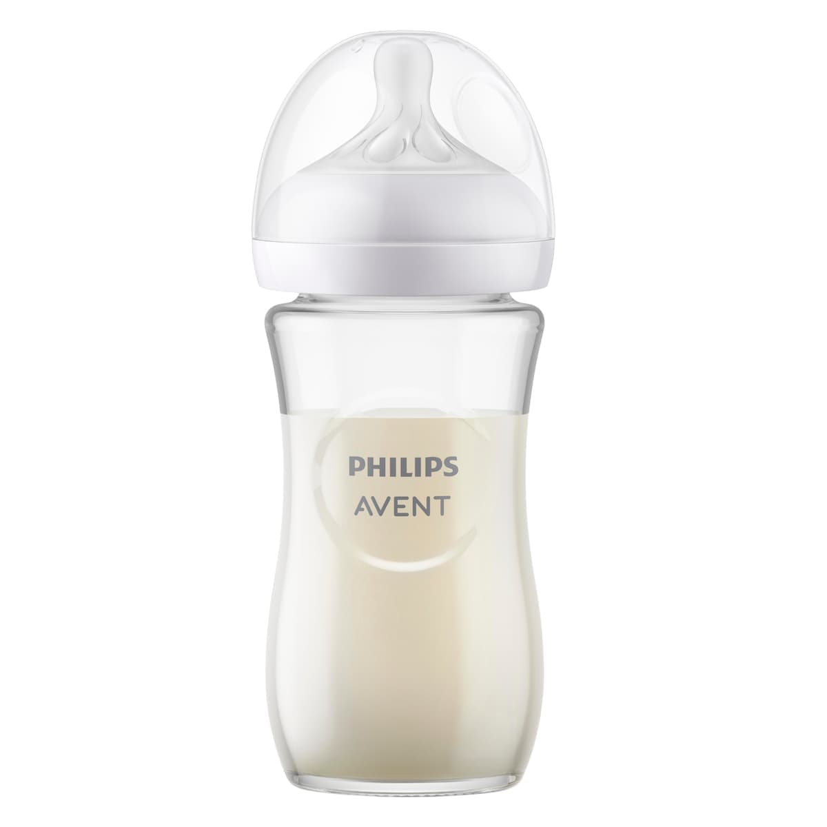 Avent Natural Response Baby Glass Bottle 240ml - 1 Pack
