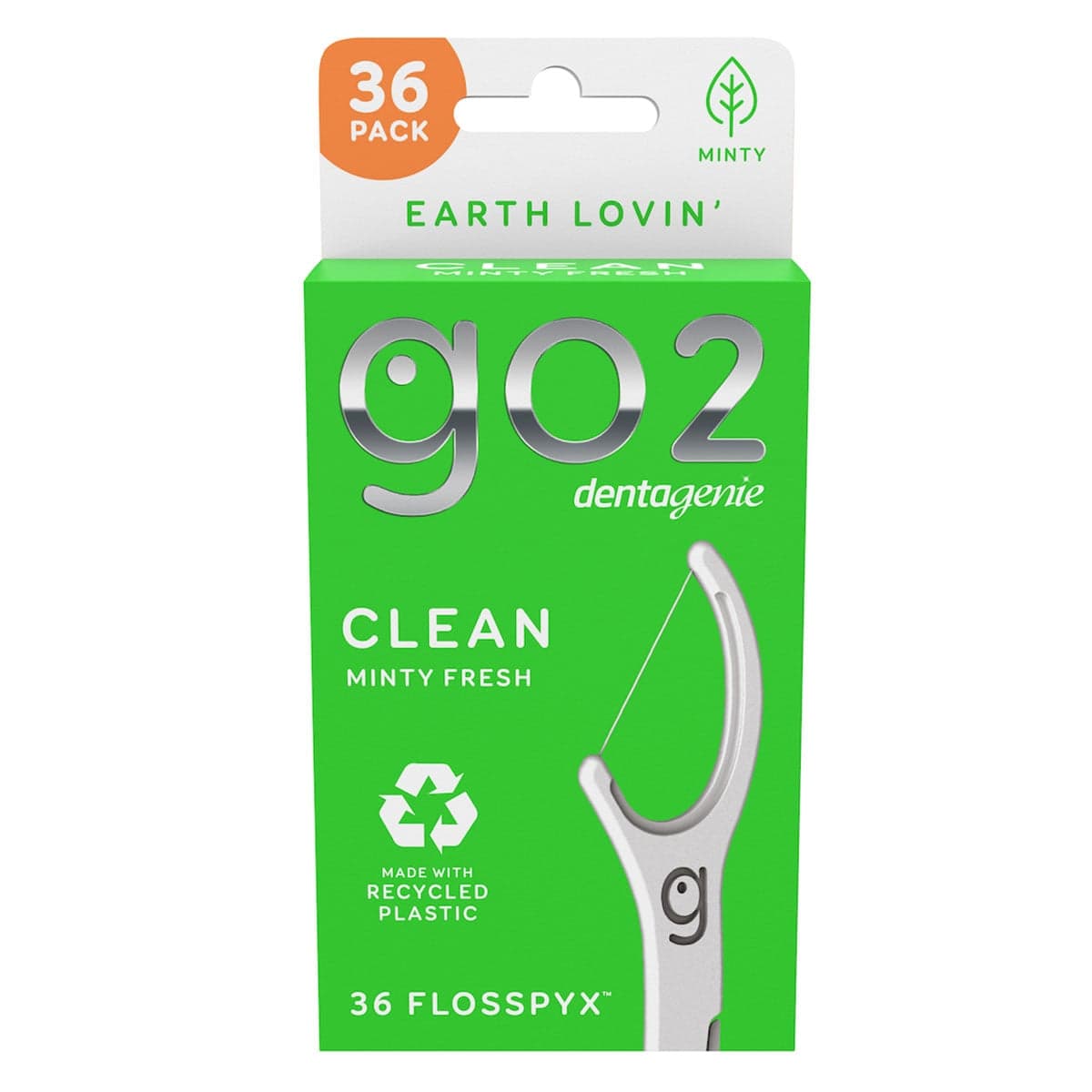 GO2 Dentagenie Clean Flosspyx Minty 36 Pack