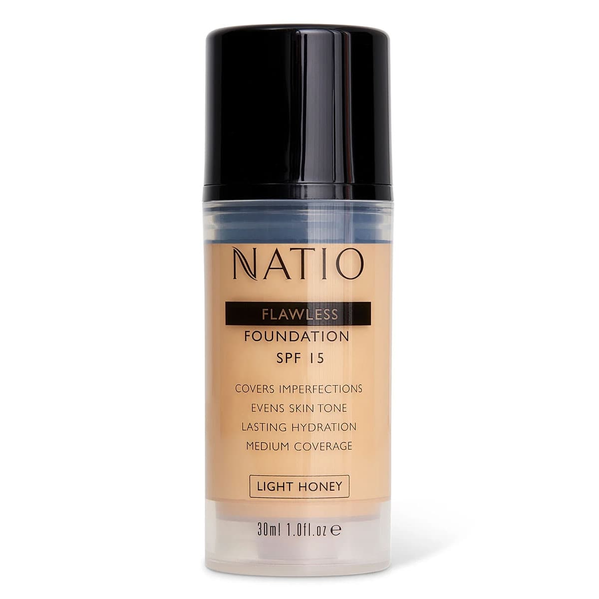 Natio Flawless Foundation SPF15 Light Honey 30ml