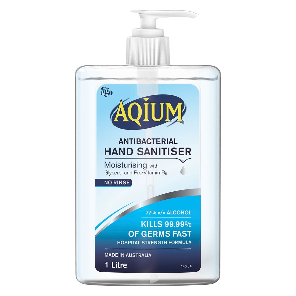 Ego Aqium Antibacterial Hand Sanitiser 1 Litre