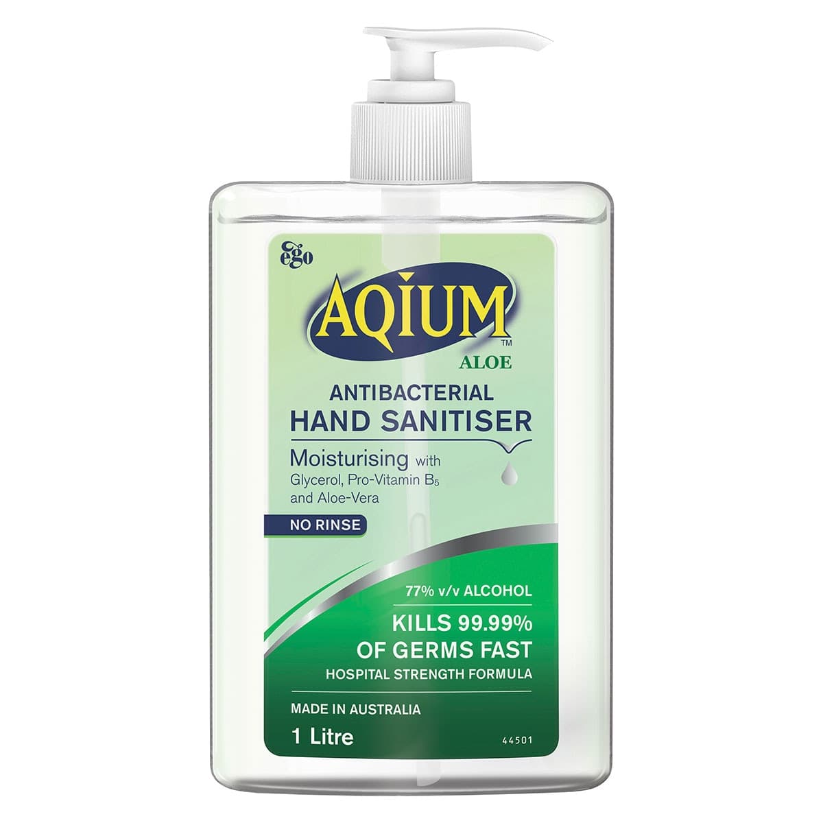 Ego Aqium Antibacterial Hand Sanitiser with Aloe 1 Litre