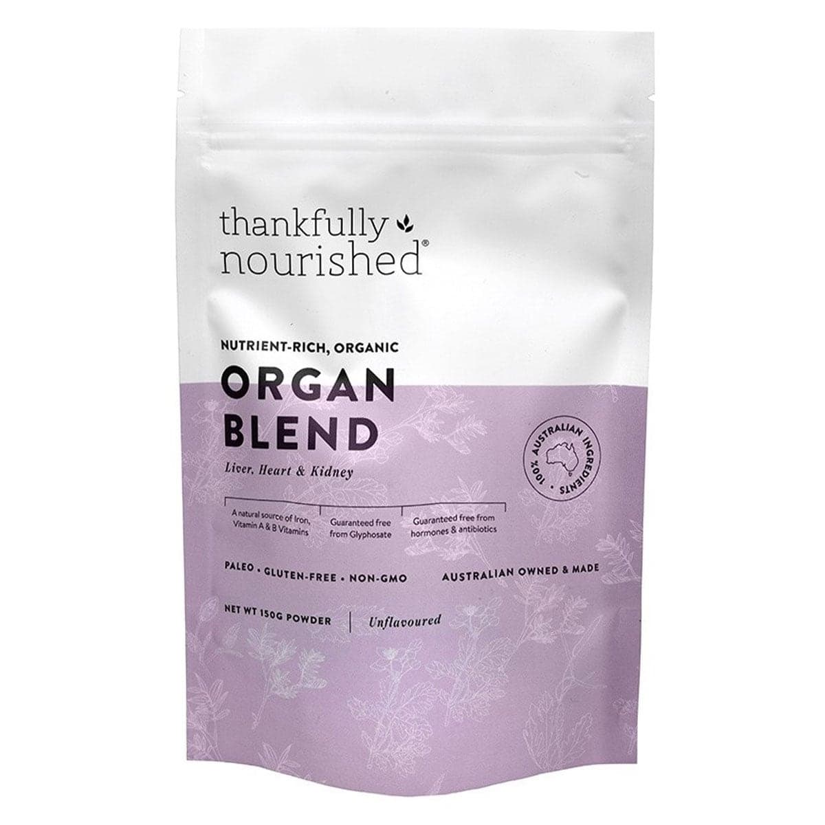 Thankfully Nourished Organic Organ Blend 150g