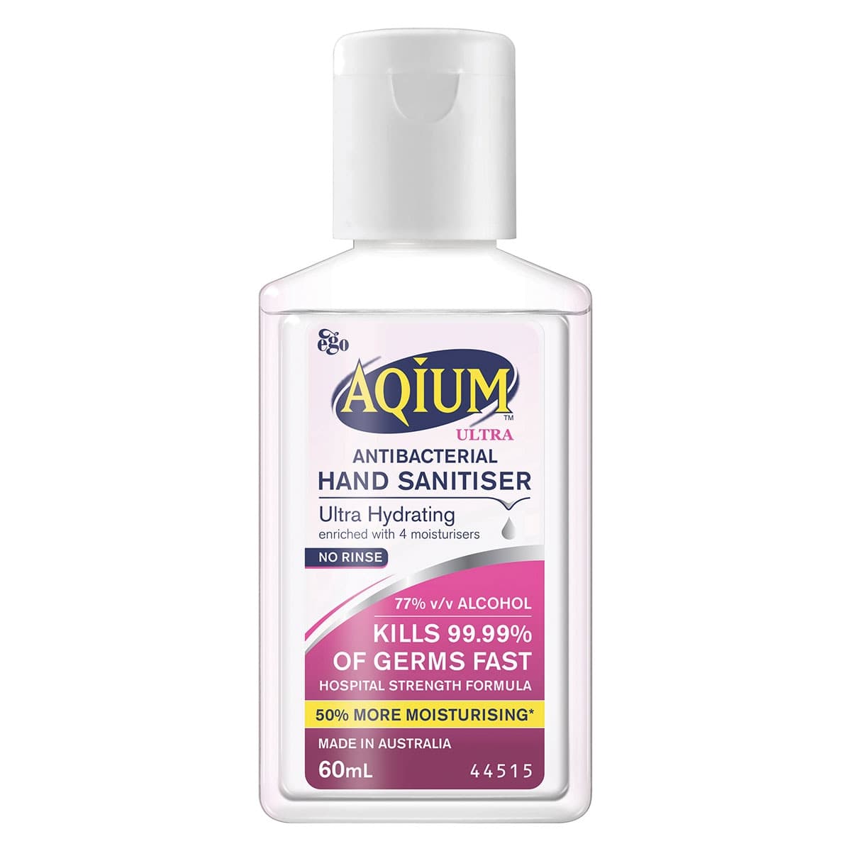 Ego Aqium Ultra Antibacterial Hand Sanitiser 60ml
