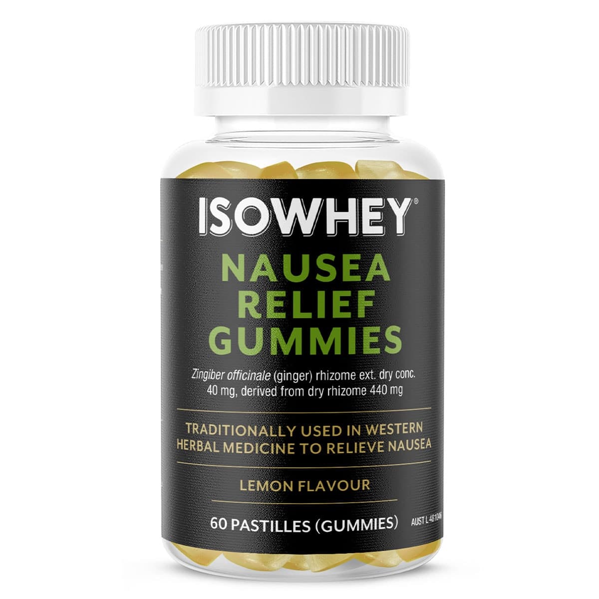 Isowhey GLP-1 Nausea Relief Gummies 60 Pack