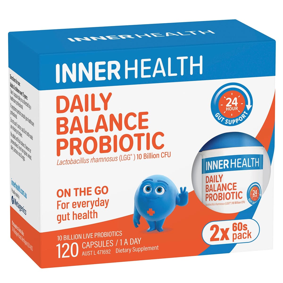 Inner Health Daily Balance Probiotic 120 Capsules