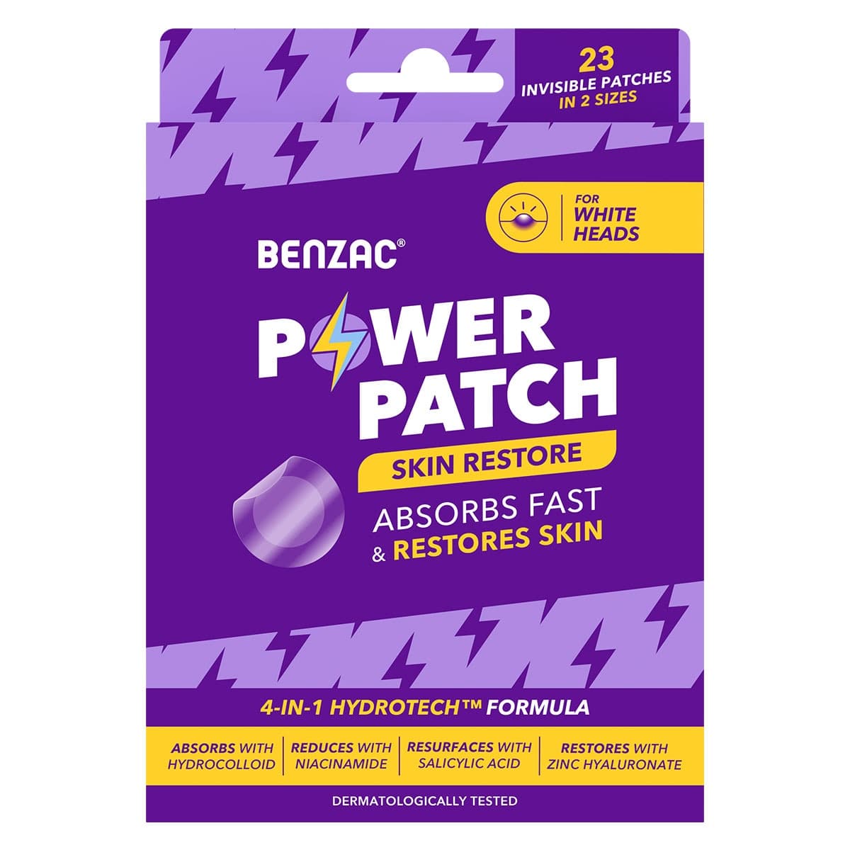 Benzac Power Patches Skin Restore 23 Pack
