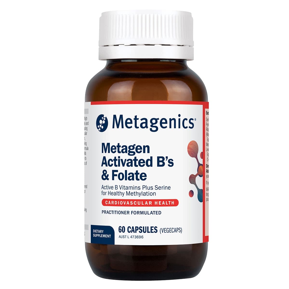 Metagenics Metagen Activated B's & Folate 60 Capsules