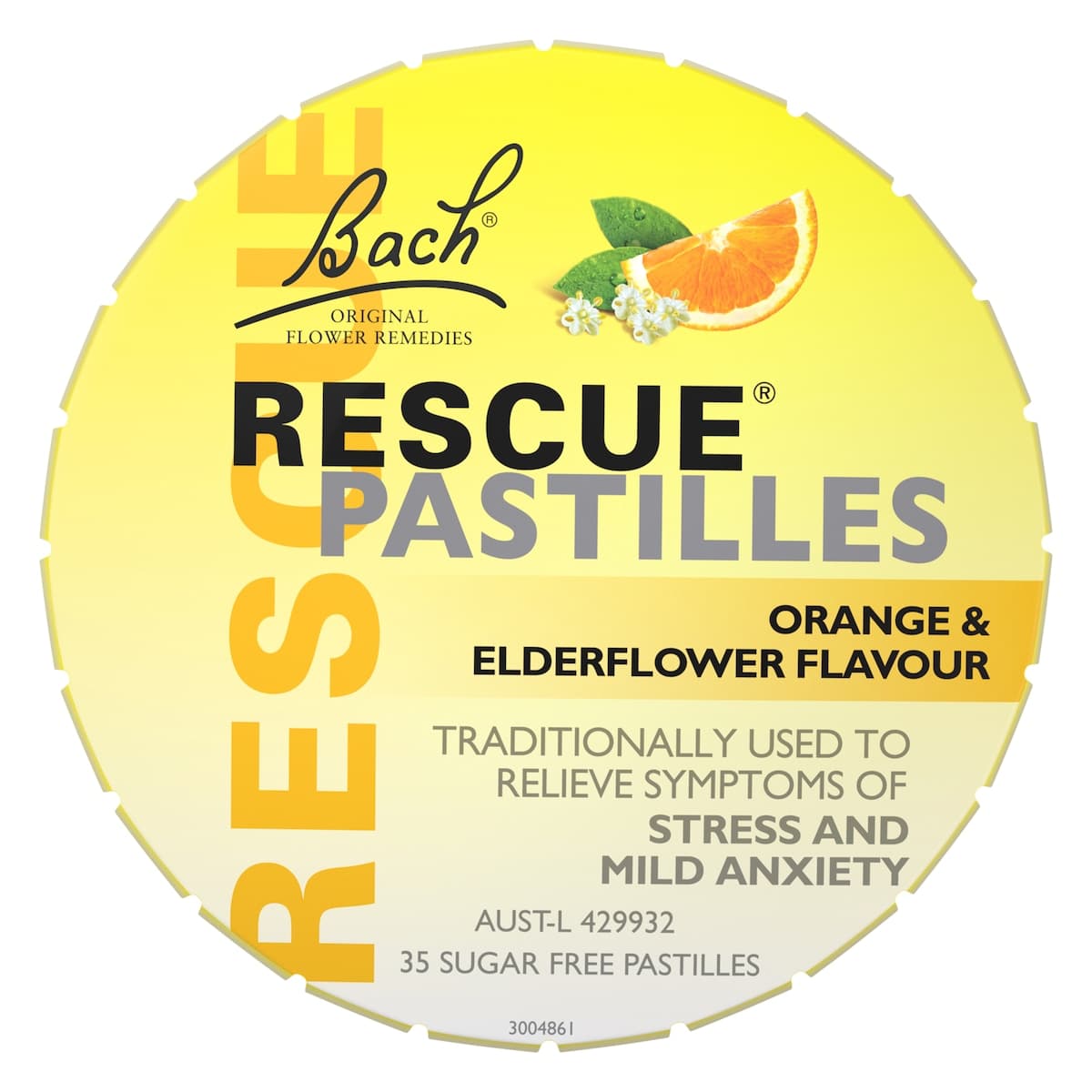 Bach Rescue Remedy Orange and Elderflower Pastilles 50g