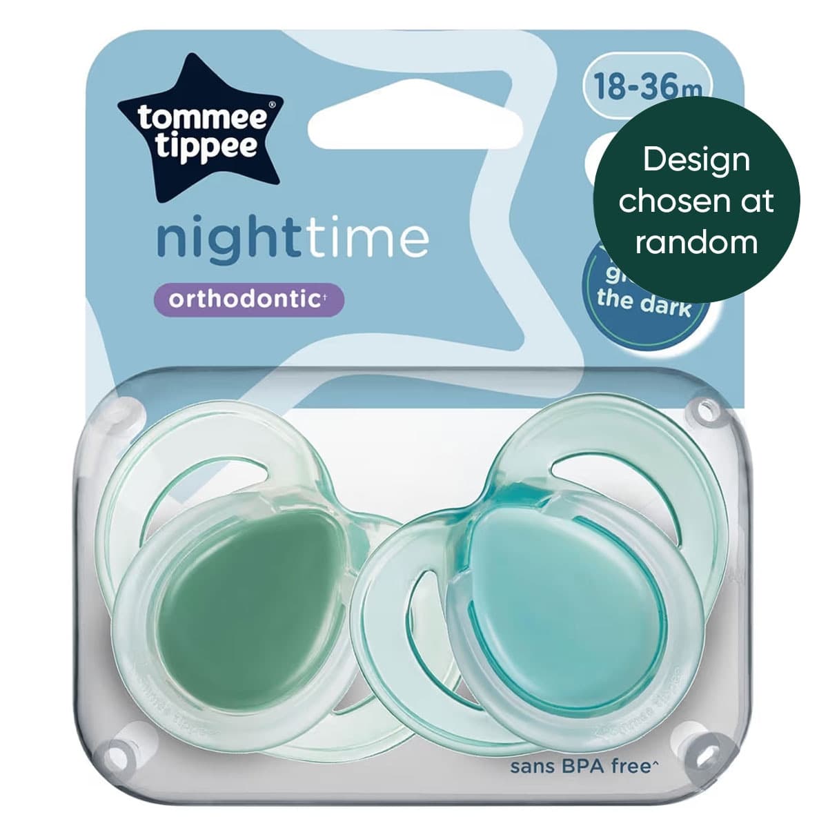 Tommee Tippee Night Time 18-36 Months 2 Pack Assorted Colours