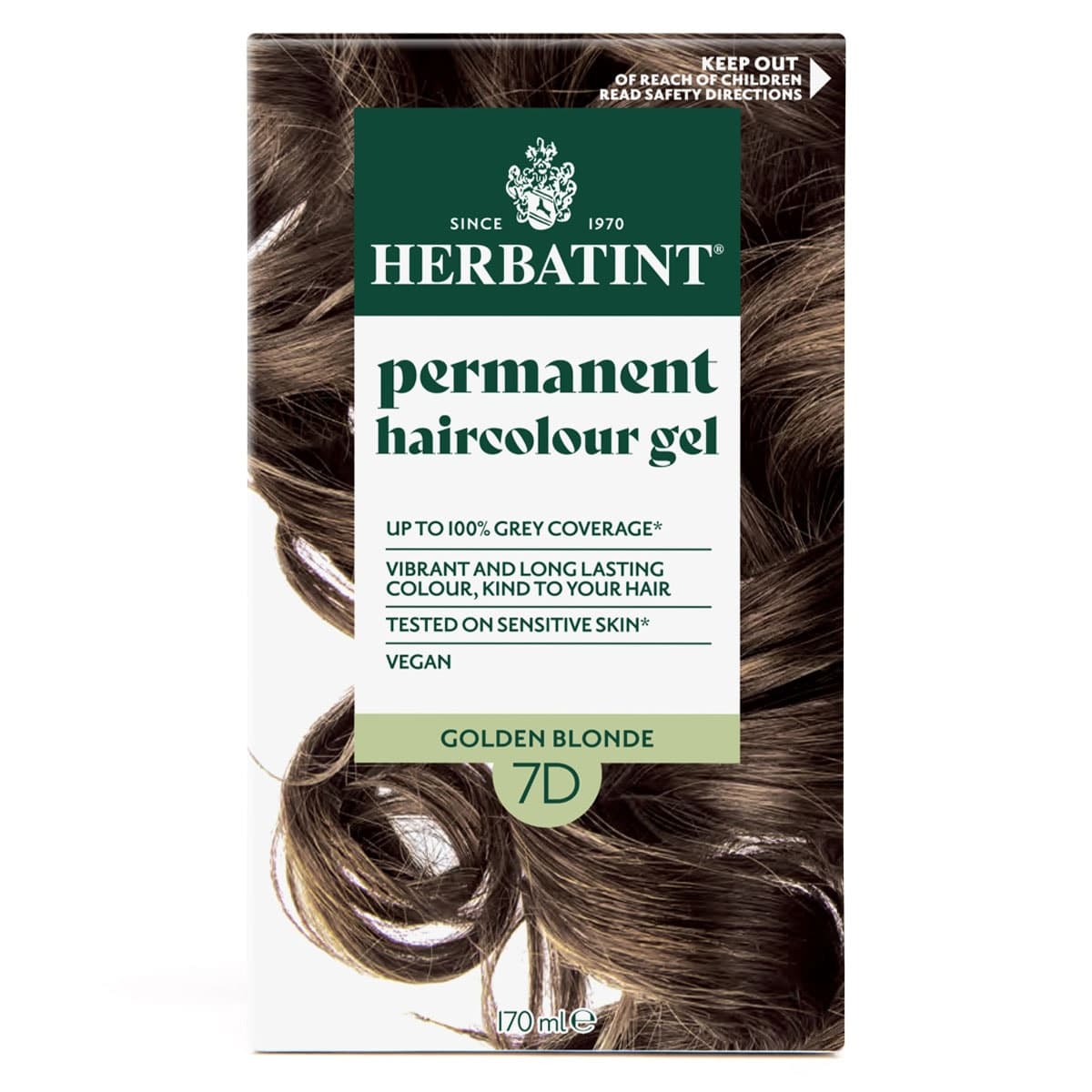 Herbatint Permanent Hair Colour Gel 7D Golden Blonde 170ml