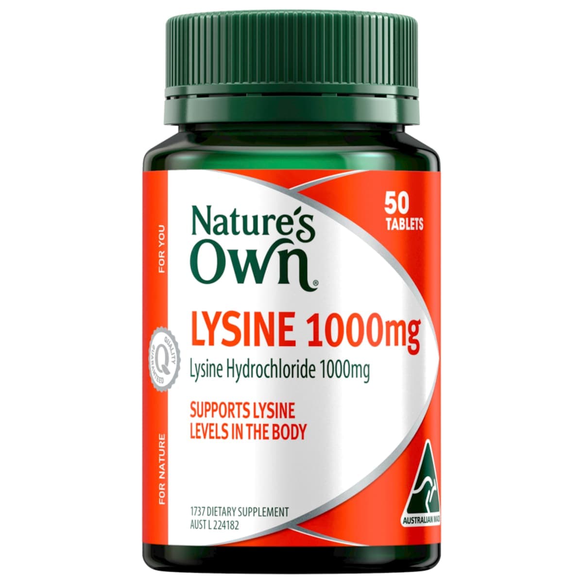 Nature's Own Lysine 1000mg 50 Tablets
