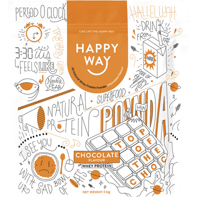 Happy Way Whey Protein Powder Chocolate 2kg