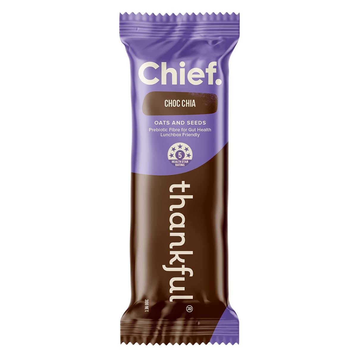 Chief Nutrition Thankful Bar Choc Chia 30g