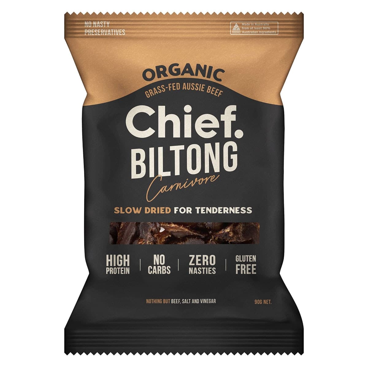 Chief Nutrition Carnivore Biltong Bag 90g