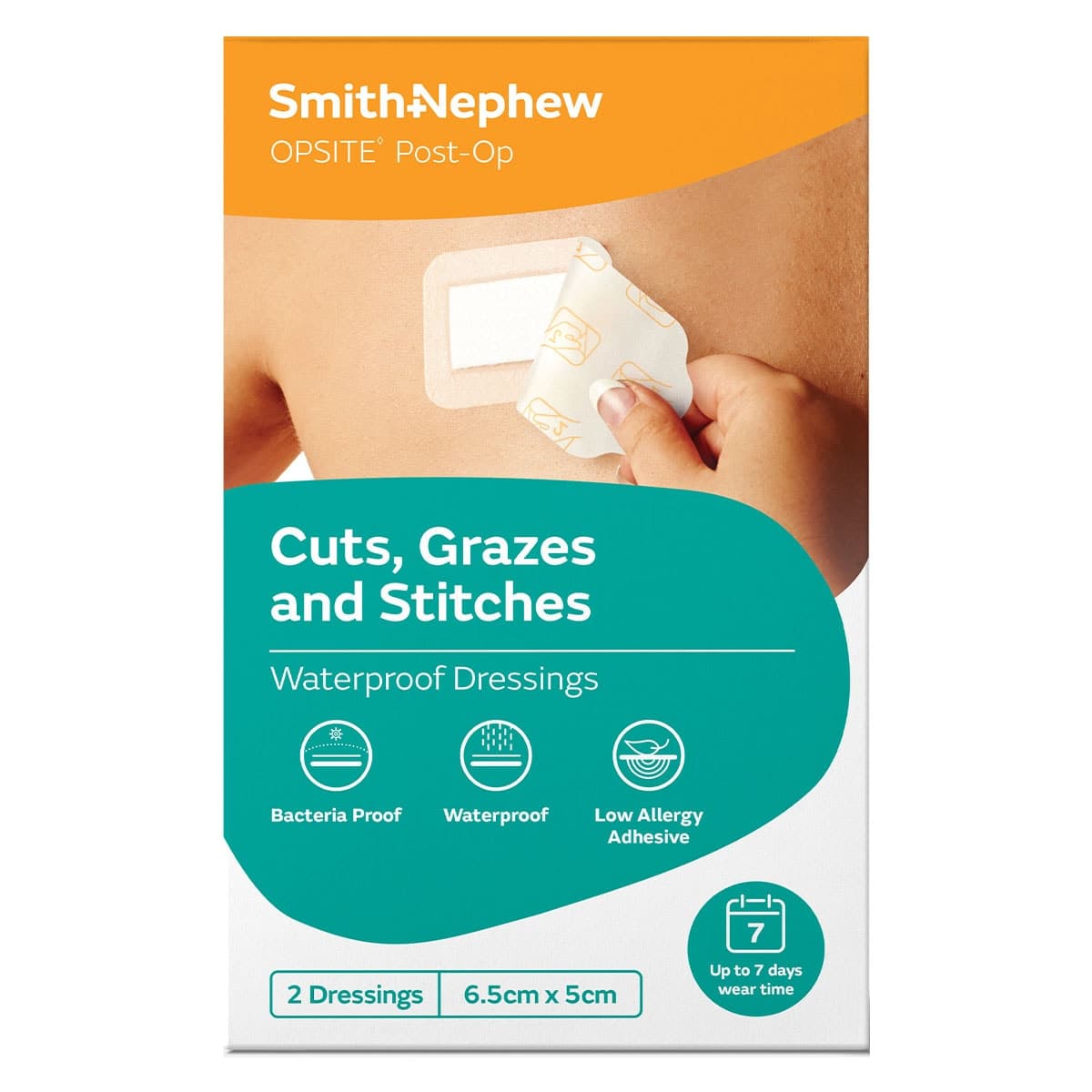 Smith & Nephew Opsite Post Op Dressing 6.5cm x 5cm - 2 Pack