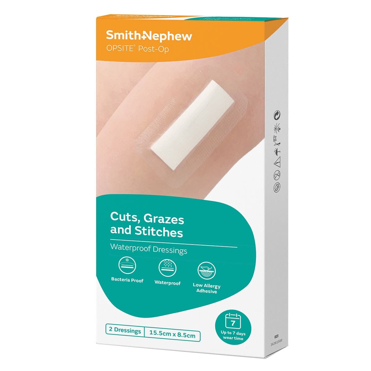 Smith & Nephew Opsite Post Op Dressing 15.5cm x 8.5cm - 2 Pack