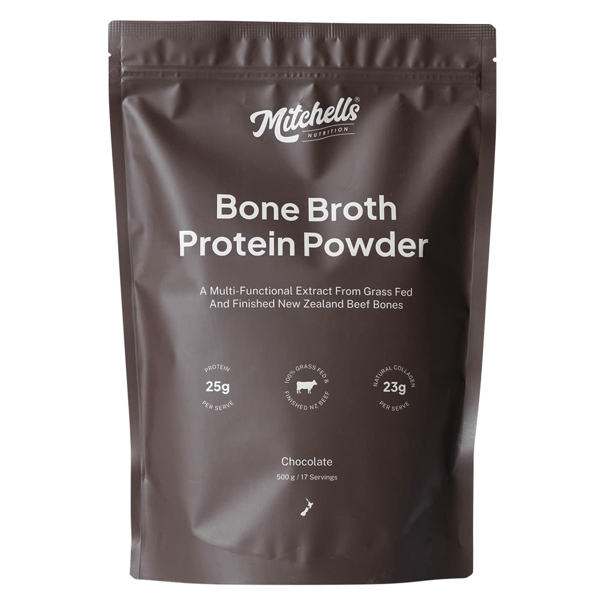 Mitchells Nutrition Bone Broth Protein Powder Chocolate 500g