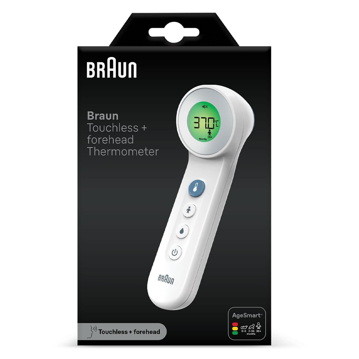 Braun Touchless + Forehead Thermometer BNT4
