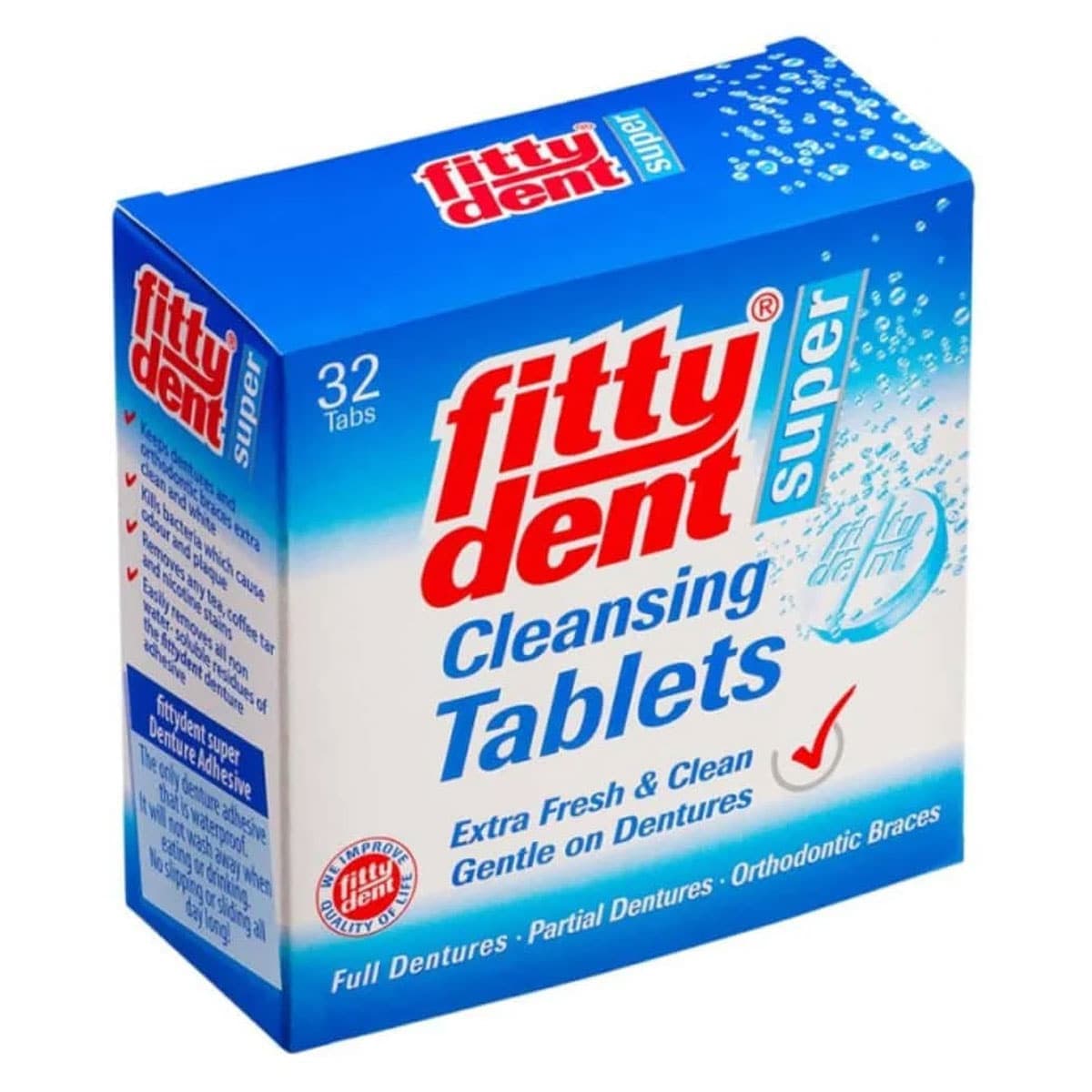 Fittydent Super Denture Cleansing 32 Tablets