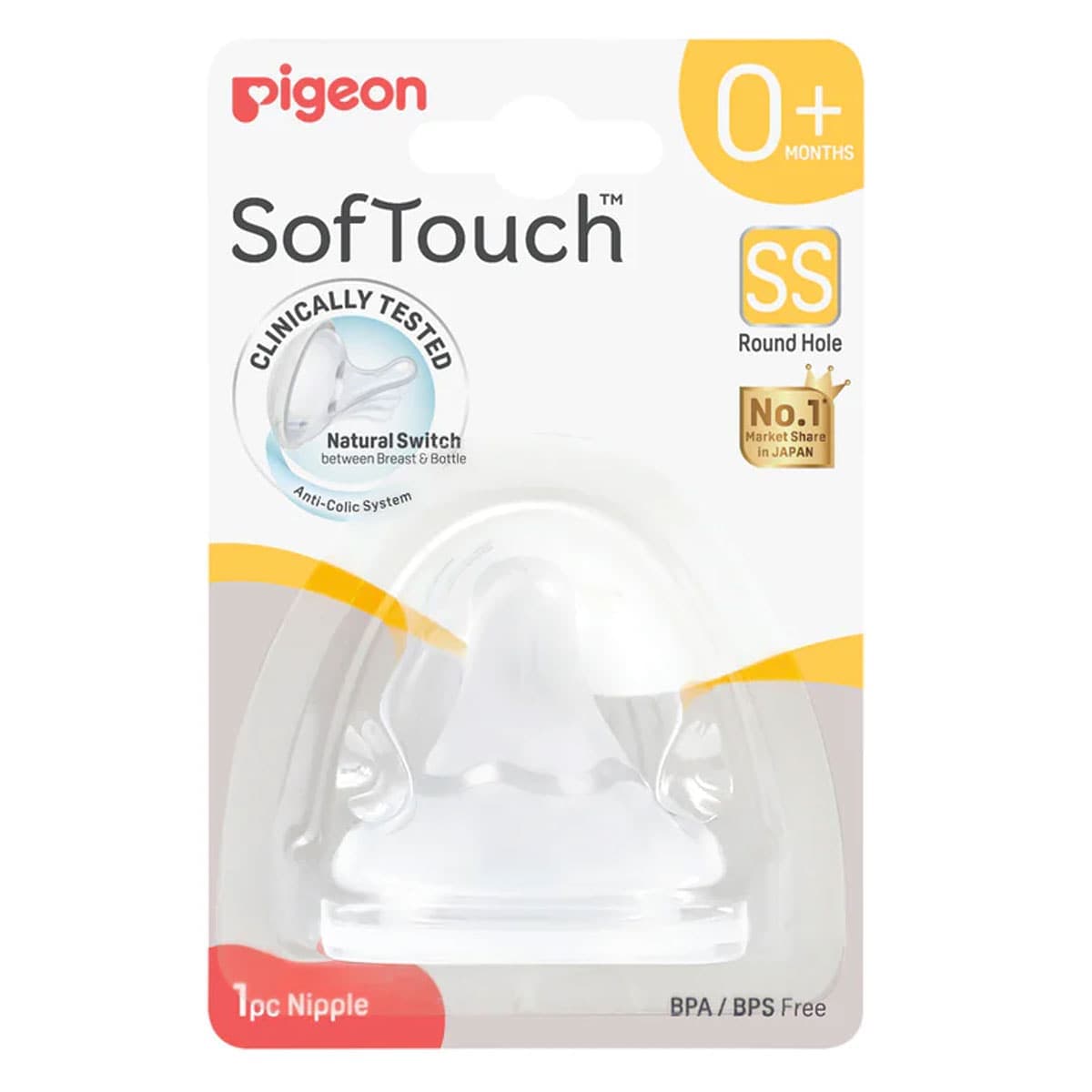Pigeon SofTouch Teat (SS) 1 Pack