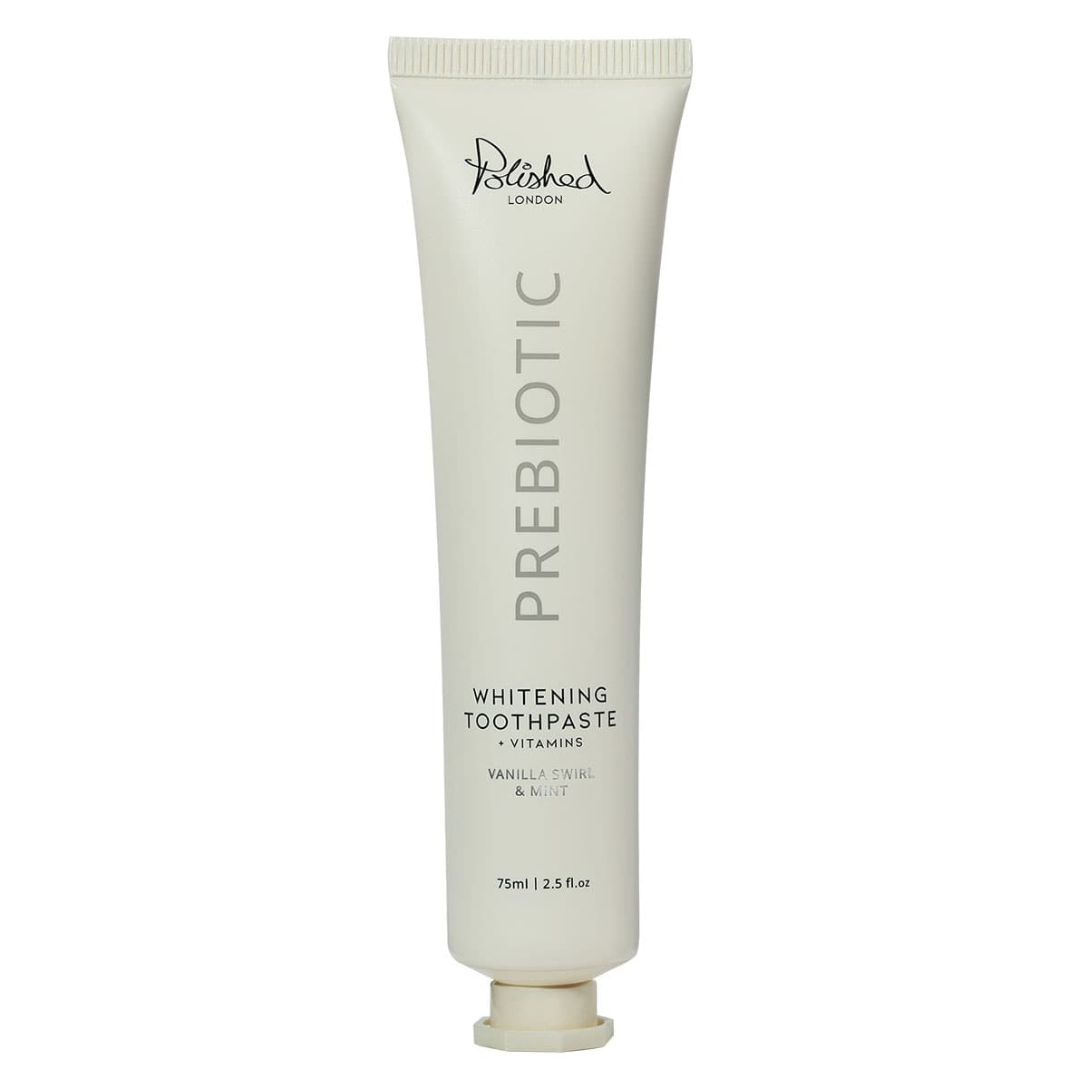 Polished London Prebiotic Whitening Toothpaste Vanilla Swirl & Mint 75ml