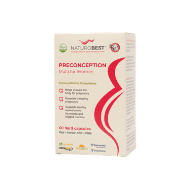 NaturoBest Preconception Multi for Women 60 Capsules
