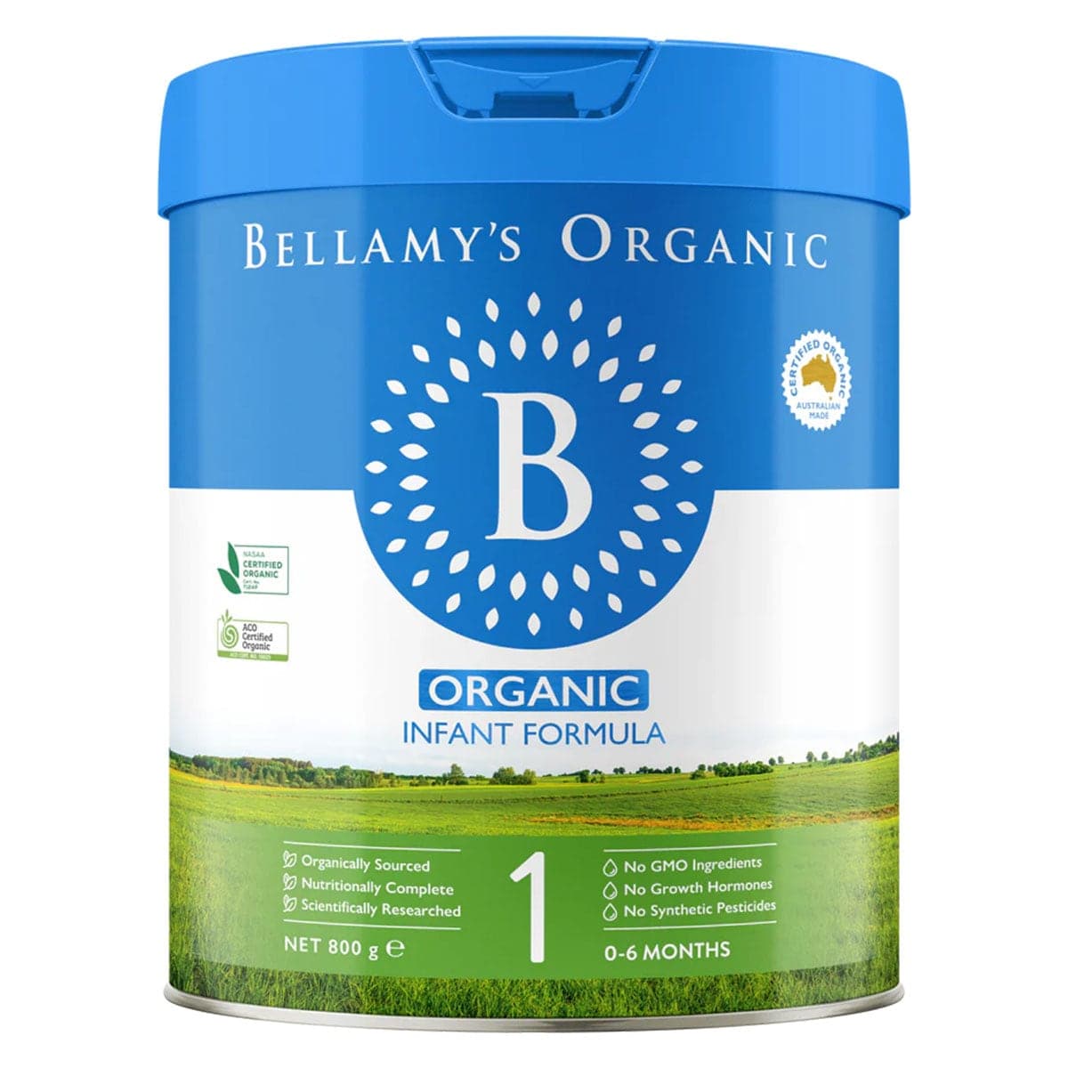 Bellamys Organic Step 1 Infant Formula 0 - 6 Months 800g