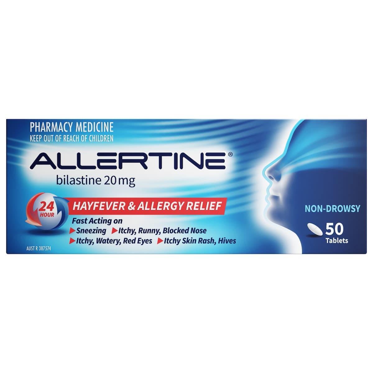 Allertine Bilastine (20mg) 50 Tablets