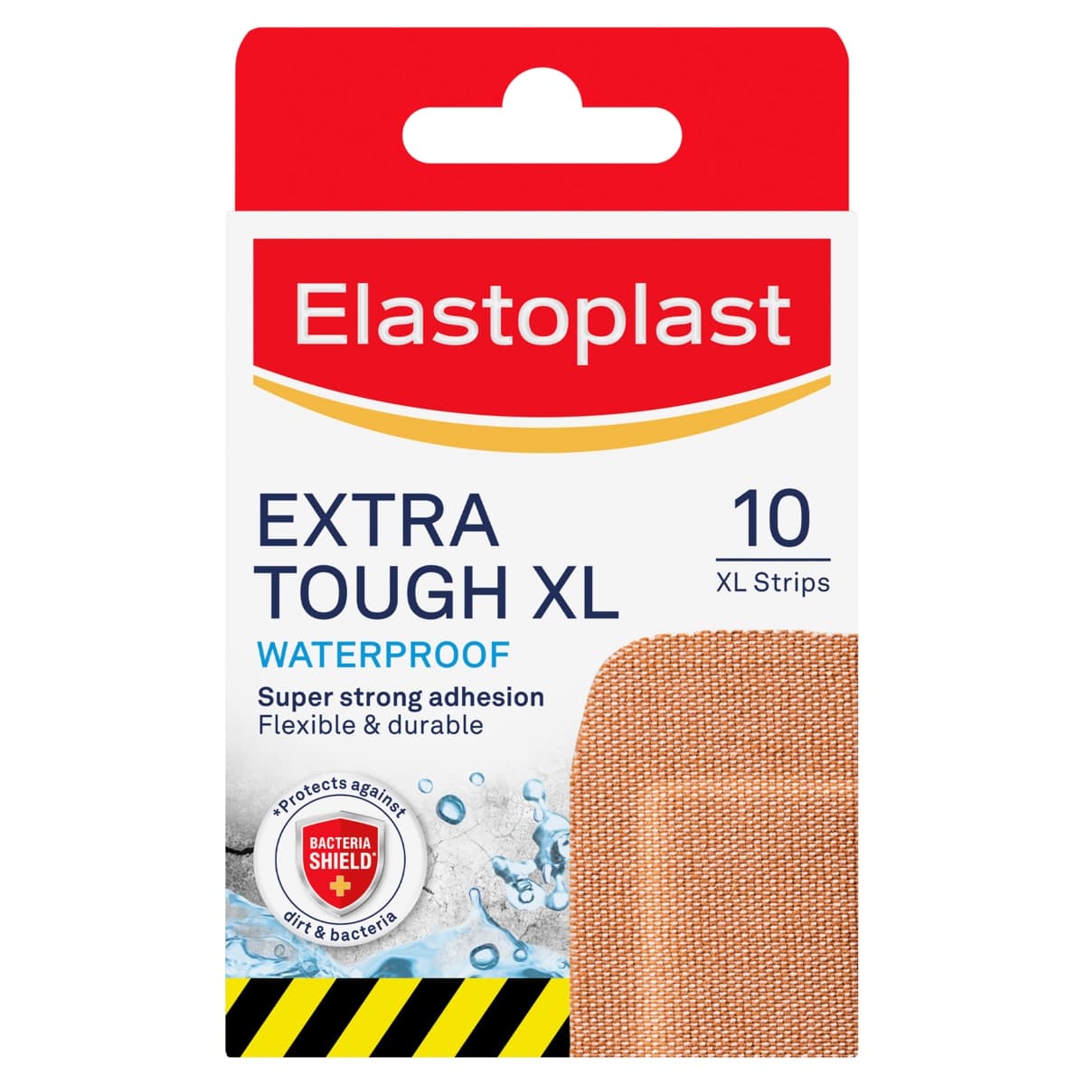 Elastoplast Extra Tough Waterproof Strips XL 10 Pack