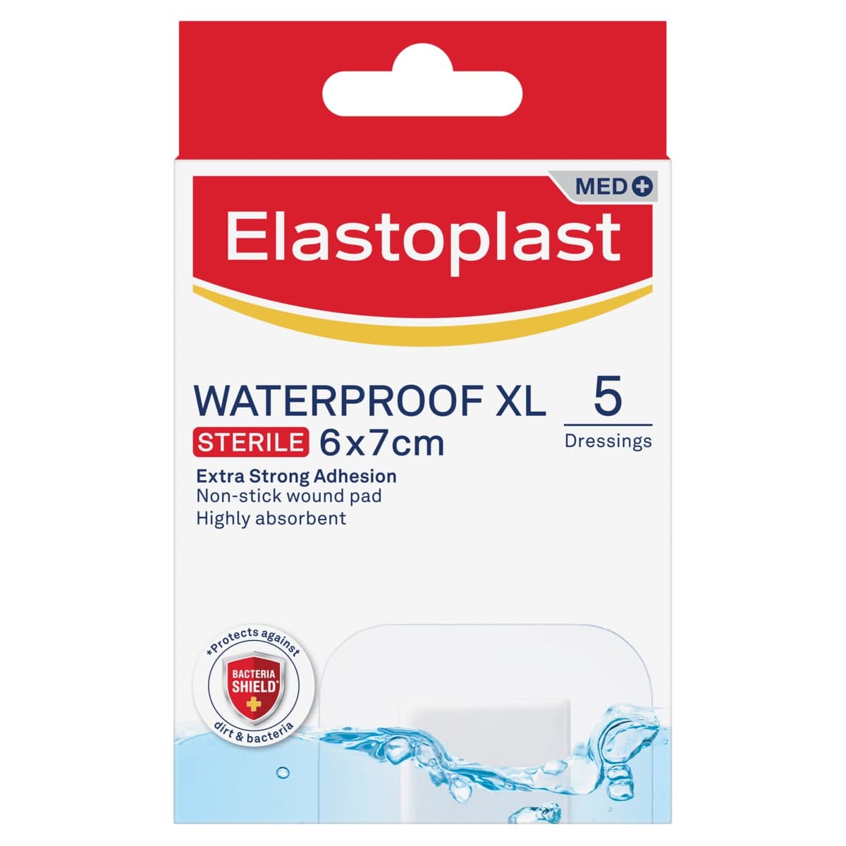 Elastoplast Aqua Protect Dressing XL 6cm x 7cm 5 Pack