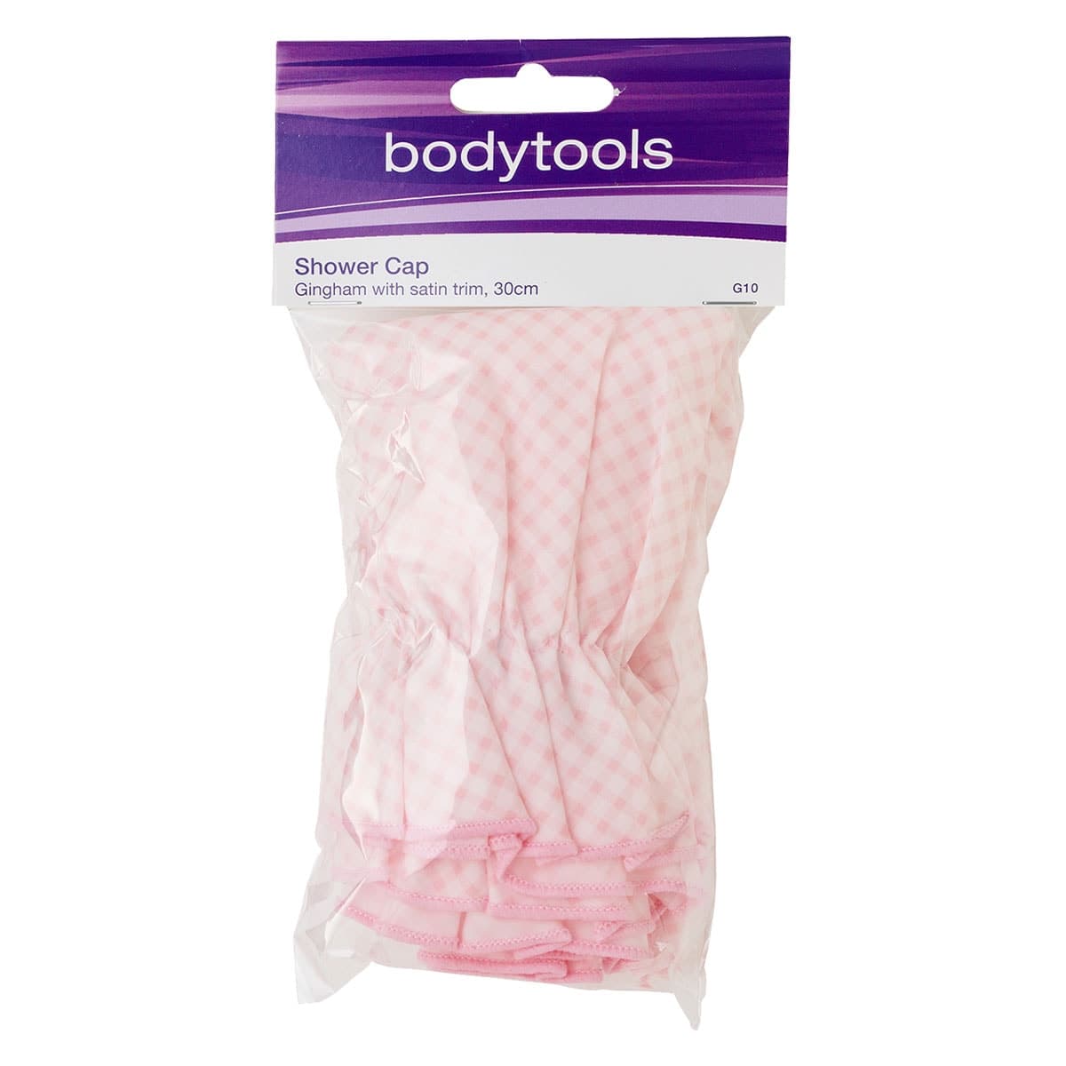 Bodytools Gingham Shower Cap 30Cm 1 Pack Assorted Colours