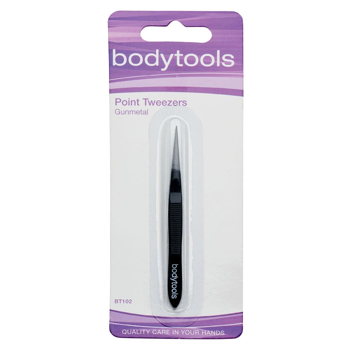 Bodytools Point Tweezers Gunmental 1 Pack