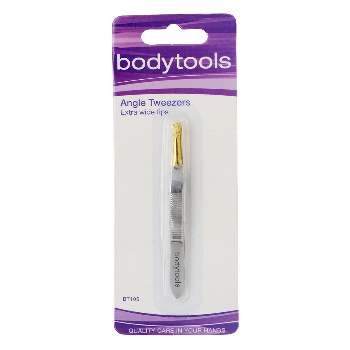 Bodytools Wide Angle Tweezers Gold Tipped 1 Pack