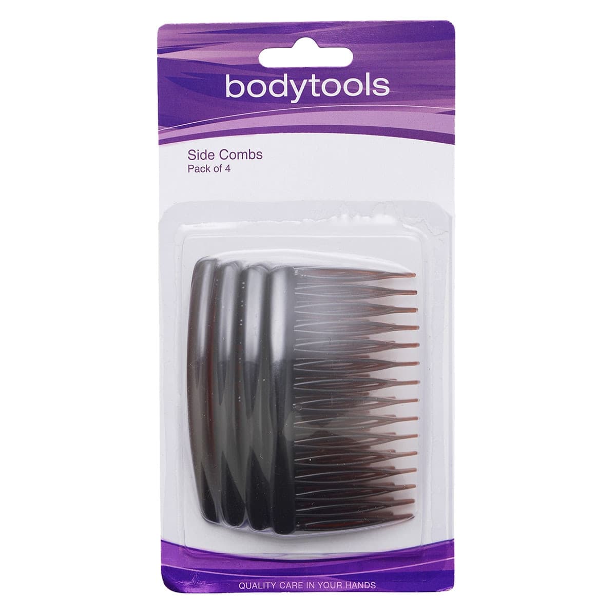 Bodytools Side Combs Shell 8cm - 4 Pack